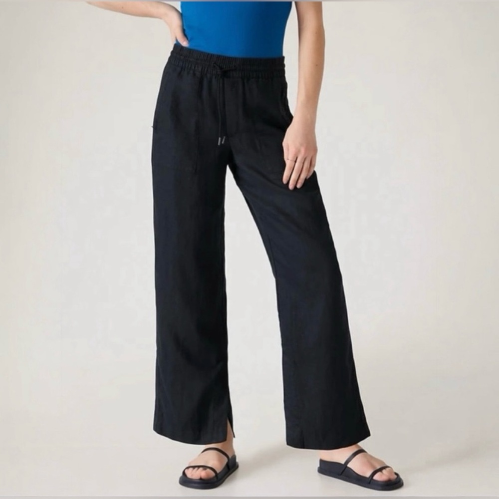 NWOT Athleta Women’s Linen Retreat Pant - XS Black
